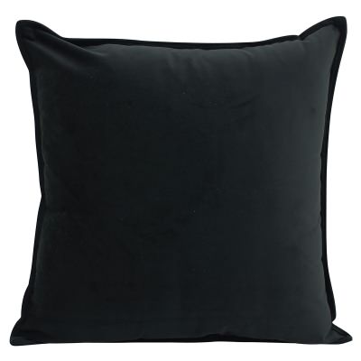 Maldon Velvet Euro Cushion, Noir