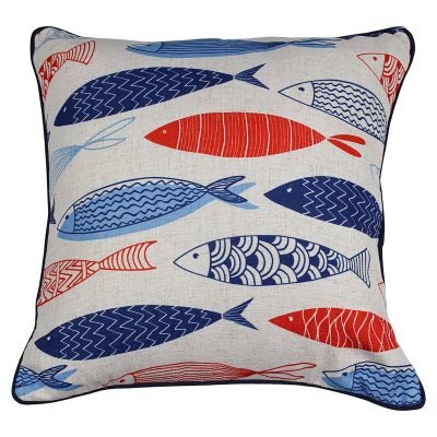 Scale Tale Linen Scatter Cushion