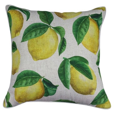Lemon Zest Linen Scatter Cushion