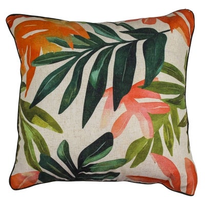 Palm Pop Linen Scatter Cushion
