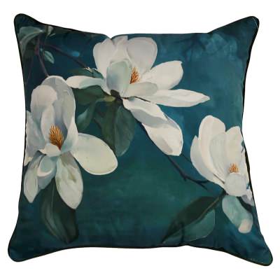 Ethereal Magnolia Velvet Scatter Cushion