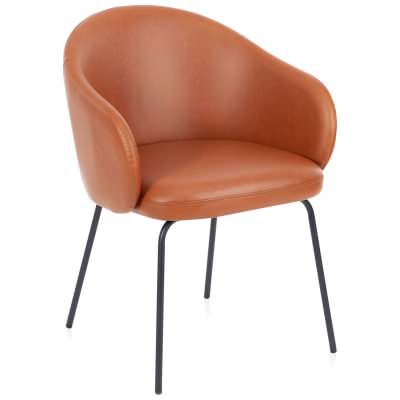 Arstria Faux Leather Carcer Dining Chair