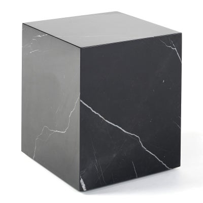 Comet Marble Side Table, Small, Black