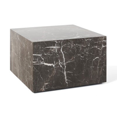 Comet Marble Side Table, Large, Brown