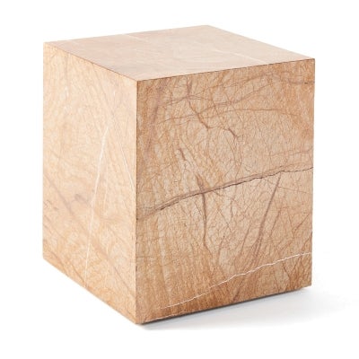 Comet Marble Side Table, Small, Moca