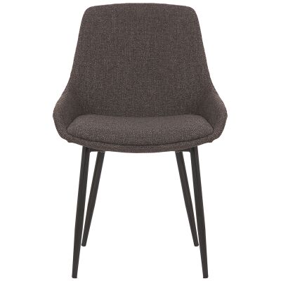 Como Fabric Dining Chair, Brown