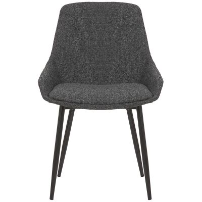 Como Fabric Dining Chair, Charcoal