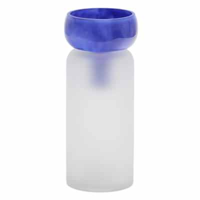 Arlund Glass Vase, Blue / Translucent