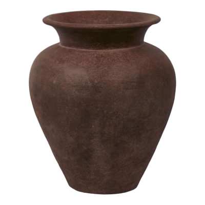 Novo Terracotta Pot, Small, Dark Brown