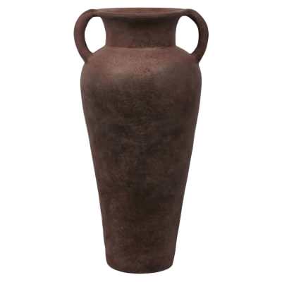 Novo Terracotta Urn, Large, Dark Brown