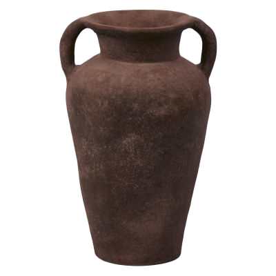 Novo Terracotta Urn, Small, Dark Brown