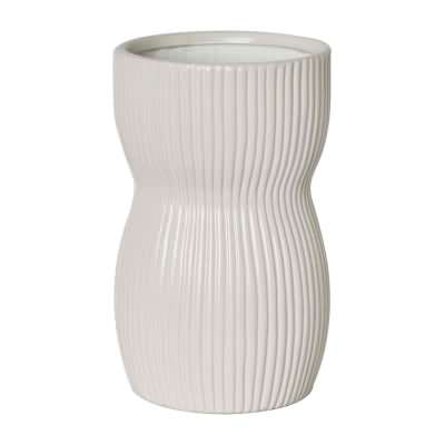 Austin Ceramic Vase, Medium, White