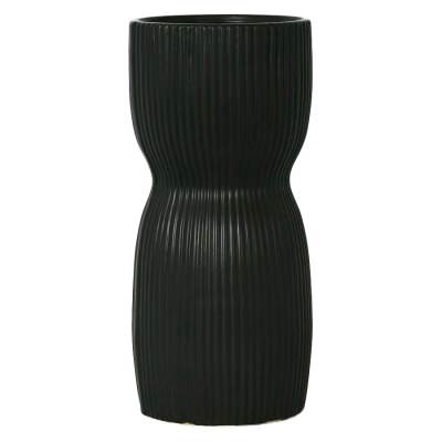 Austin Ceramic Vase, Large, Black