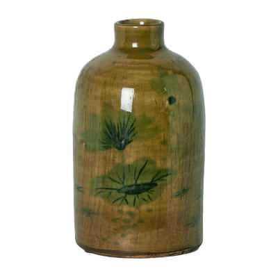 Mae Terracotta Bud Vase, Medium, Green