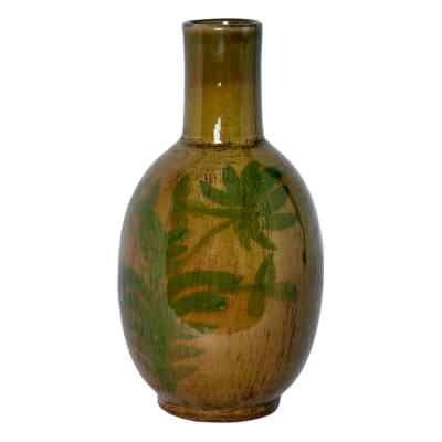 Mae Terracotta Tall Vase, Green