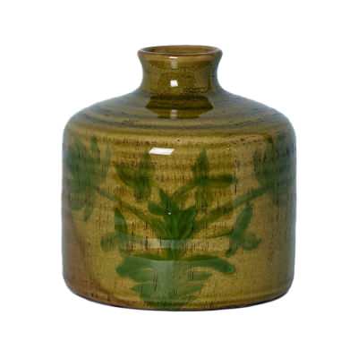 Mae Terracotta Bud Vase, Small, Green
