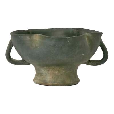 Nightingale Rustic Terracotta Pedestal Bowl, Small