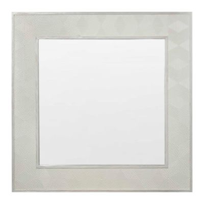 Ville Timber Frame Square Wall Mirror, 100cm
