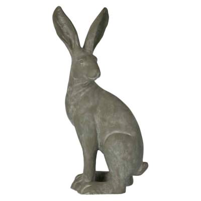 Henry Hare Sculpture, Standing, Large, Grey