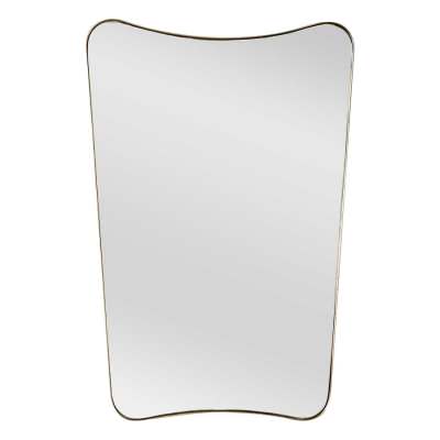 Royale Metal Frame Wall Mirror, 80cm, Gold