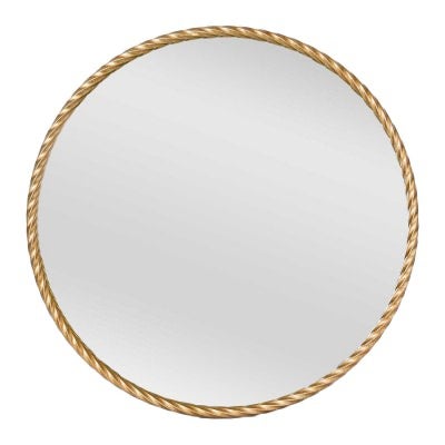 Palais Metal Frame Round Wall Mirror, 70cm, Gold