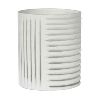 Hollis Glass Cylinder Vase, Medium, White