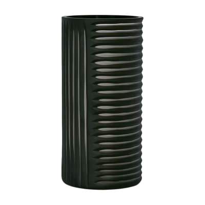 Hollis Glass Cylinder Vase, Large, Black