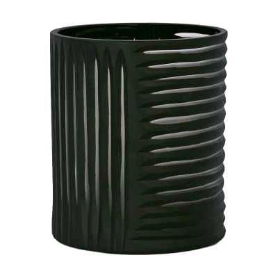 Hollis Glass Cylinder Vase, Medium, Black