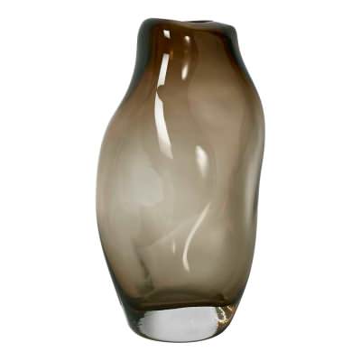 Olwen Glass Vase, Large, Amber