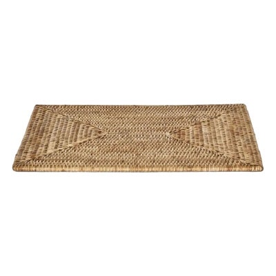 Paume Handcrafted Rattan Rectangle Placemat, Natural