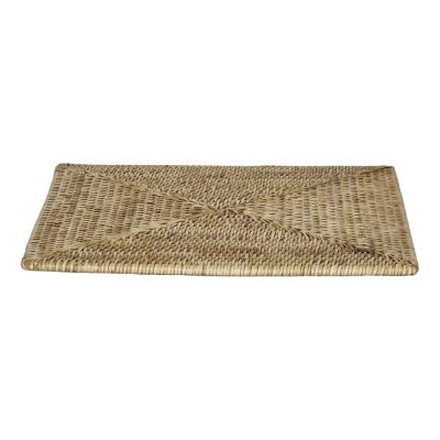 Paume Handcrafted Rattan Square Placemat, Natural