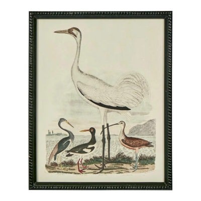 "Graceful Cranes" Timber Framed Wall Art Print, Type C, 45cm