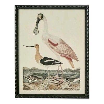 "Graceful Cranes" Timber Framed Wall Art Print, Type D, 45cm