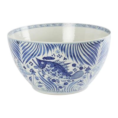 Otaba Ceramic Bowl, Blue / White