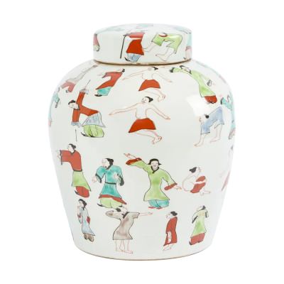 Zhu Lu Ceramic Temple Jar