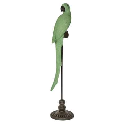 Amabela Parrot Sculpture, Large, Green