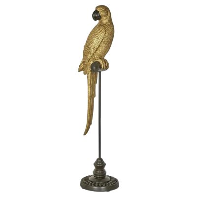 Amabela Parrot Sculpture, Medium, Gold