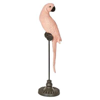 Amabela Parrot Sculpture, Small, Pink