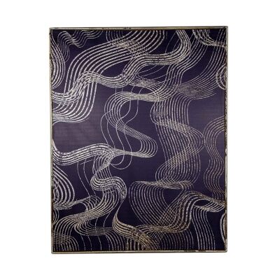 Thelma Framed Canvas Wall Art Print, Abstract Waves No.1, 142cm