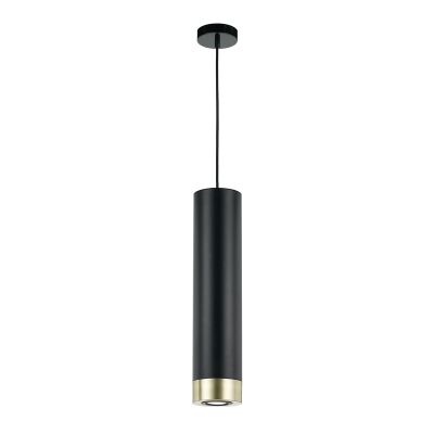 Dakota Metal Pendant Light, Black / Brass