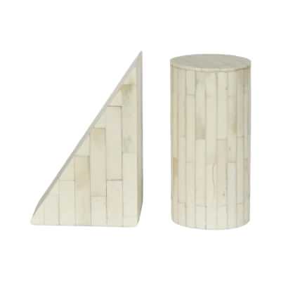 Koa Bone Inlay Bookend Set