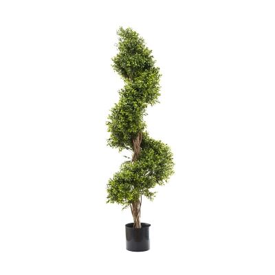 Artificial Boxwood Spiral Topiary Tree, 140cm