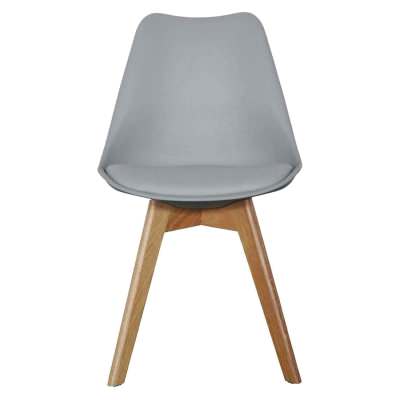 Jaden Dining Chair, Set of 2, Grey / Oak