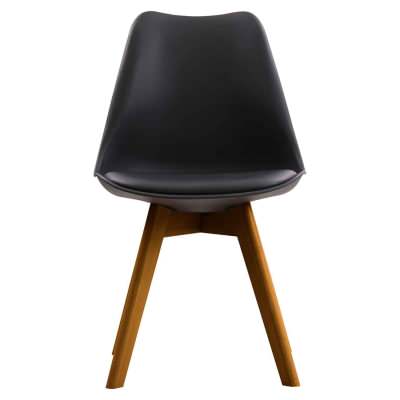 Jaden Dining Chair, Set of 2, Black / Walnut