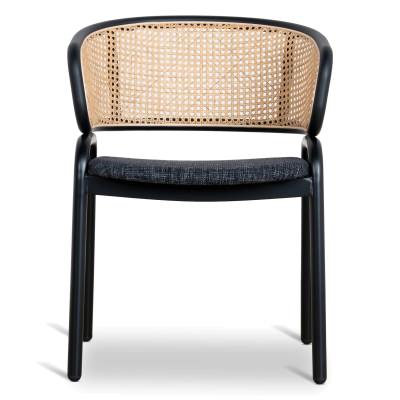 Cadiz Metal & Rattan Dining Armchair, Set of 2