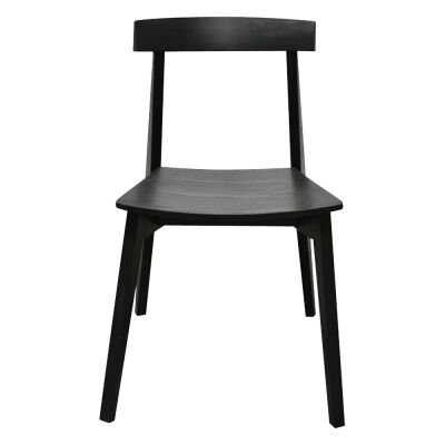 Herron Ash Wood Dining Chair, Set of 2, Black