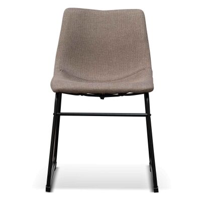 Covo Fabric Dining Chairs, Set of 2, Latte