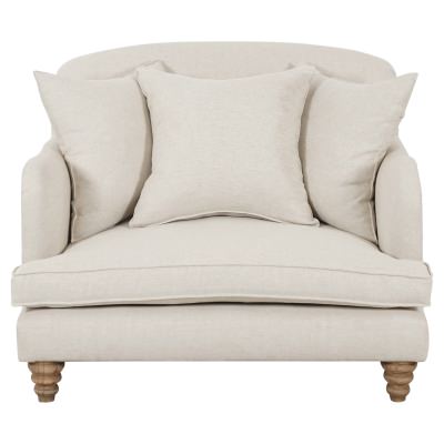 Heritage Linen Fabric Armchair