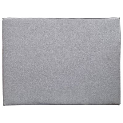 Denice Fabric Bed Headboard, Queen, Light Grey