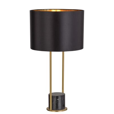 Desire Marble Base Table Lamp, Black